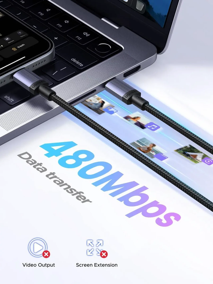 UGREEN USB-C to USB-C PD Fast Charging Cable 240W Max 2m