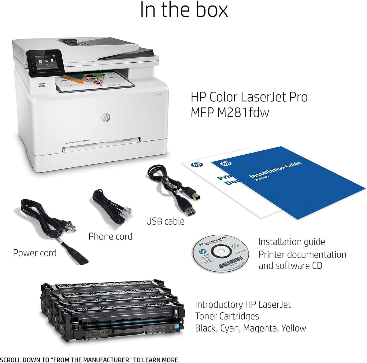HP Color LaserJet Pro MFP M182n Printer, Print, Copy and Scan thumbnail 4