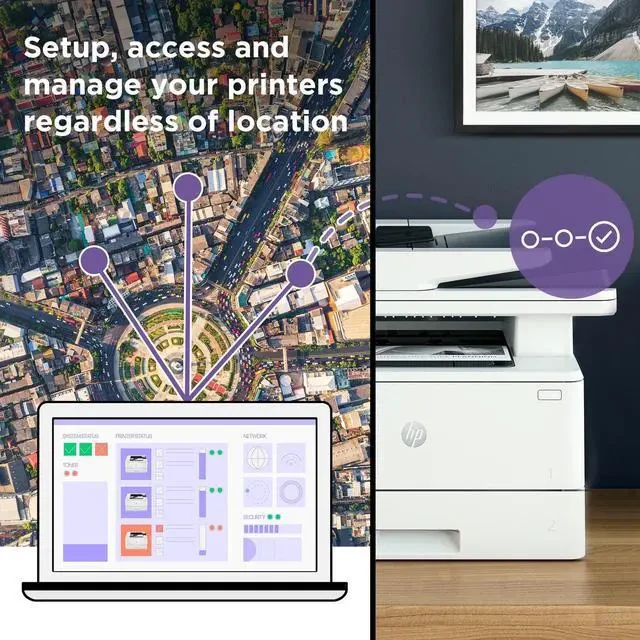 HP LaserJet Pro MFP 4103fdn Printer, Print, Copy, Scan and Fax thumbnail 4