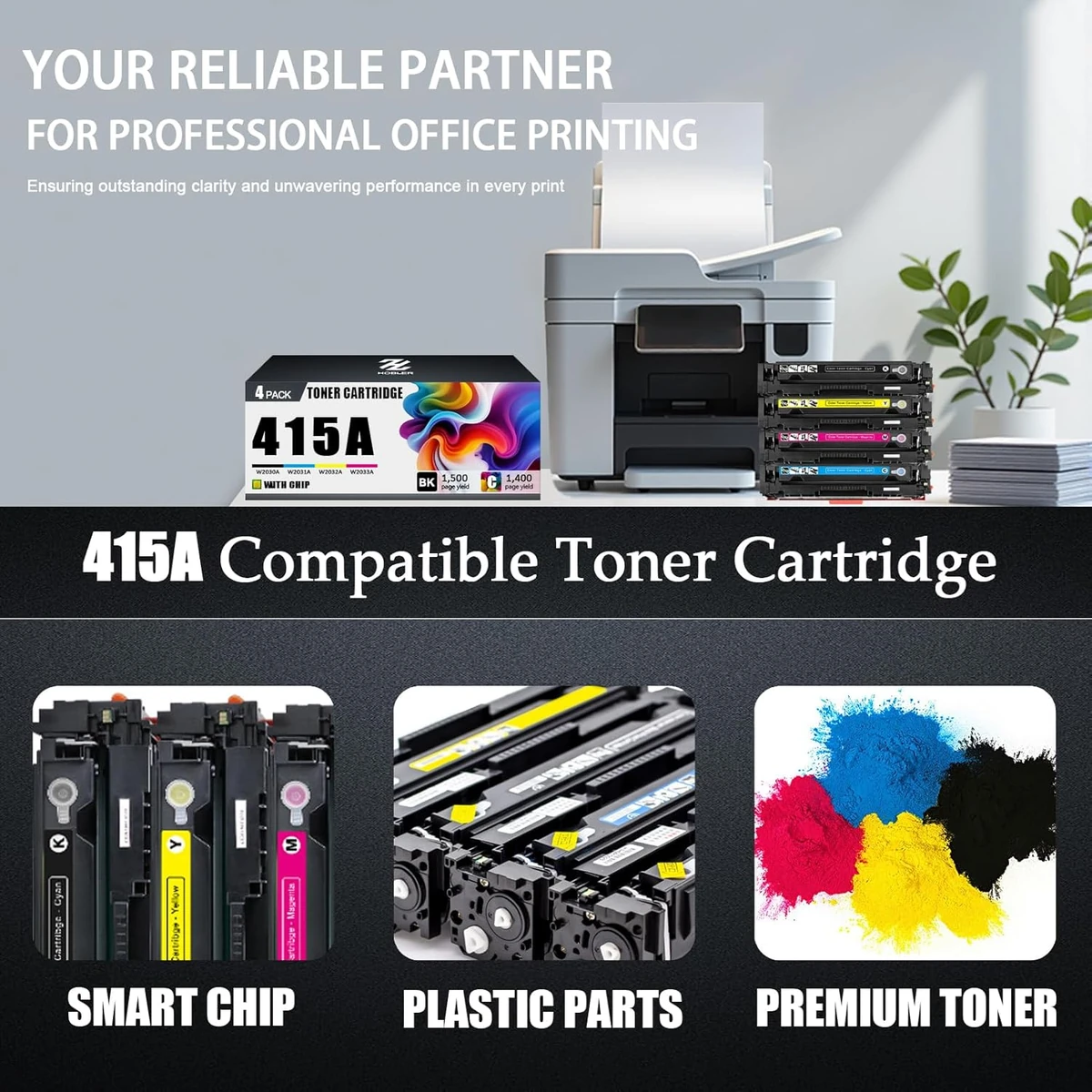 HP 415A Black Original LaserJet Toner Cartridge thumbnail 3