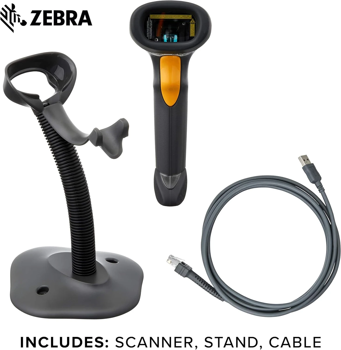 Zebra Symbol LS2208 1D Handheld Laser Barcode Scanner