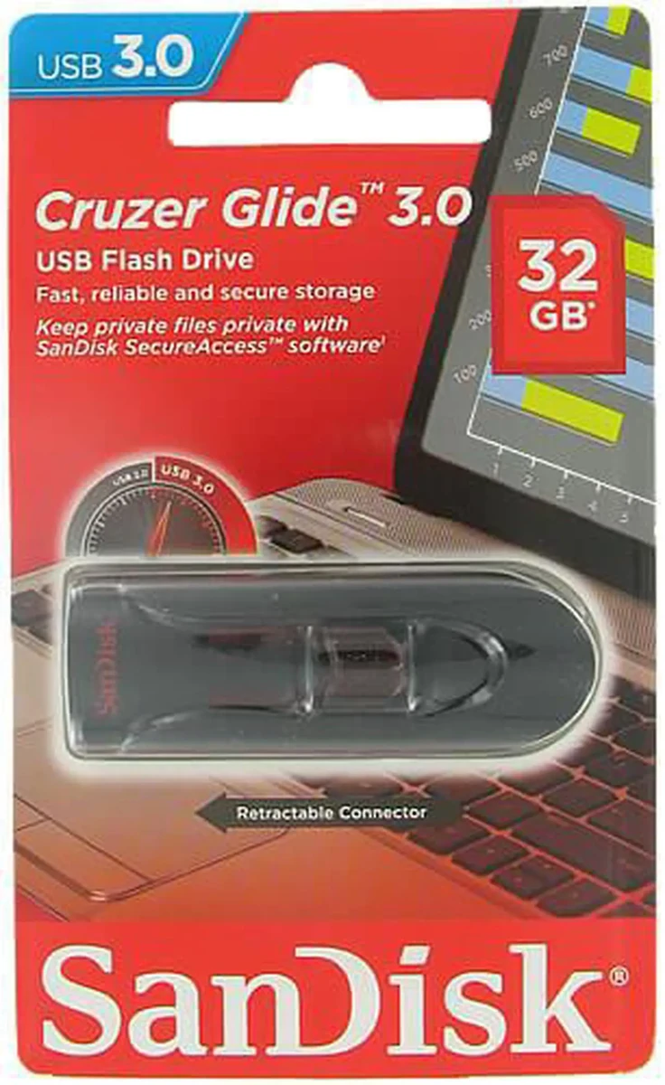 SanDisk Cruzer Glide™ 3.0 USB Flash Drive 32GB thumbnail 4