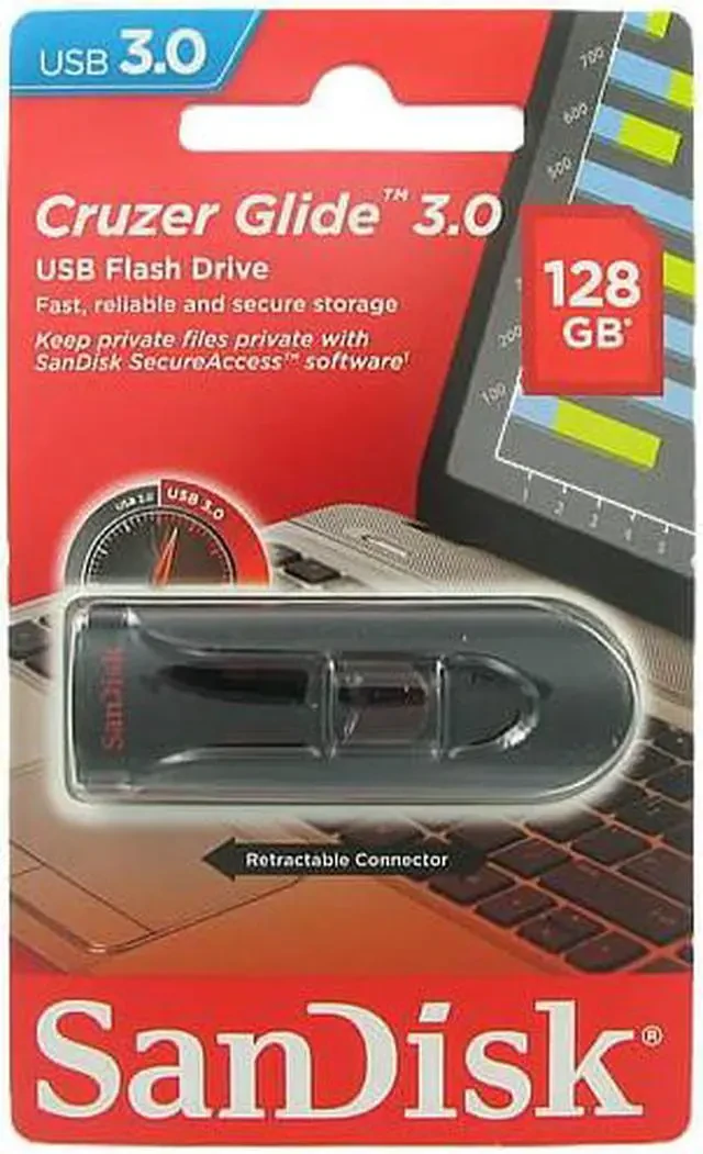SanDisk Cruzer Glide™ 3.0 USB Flash Drive 128GB thumbnail 2