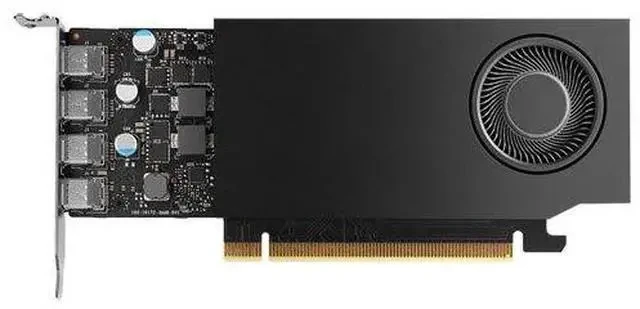 PNY RTX A400 4GB GDDR6 Graphics Card, Display Outputs: 4 x Mini DisplayPort 1.4a, Recommended Power Supply: 250W thumbnail 2