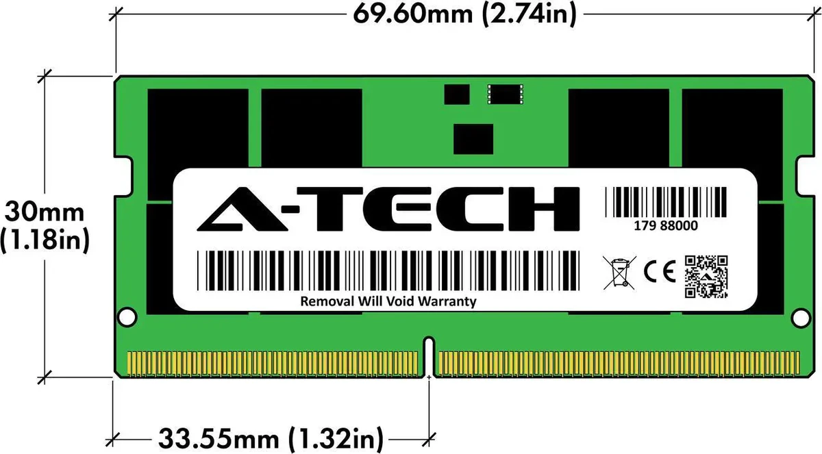 Crucial Laptop RAM DDR5 32GB 5600 thumbnail 2