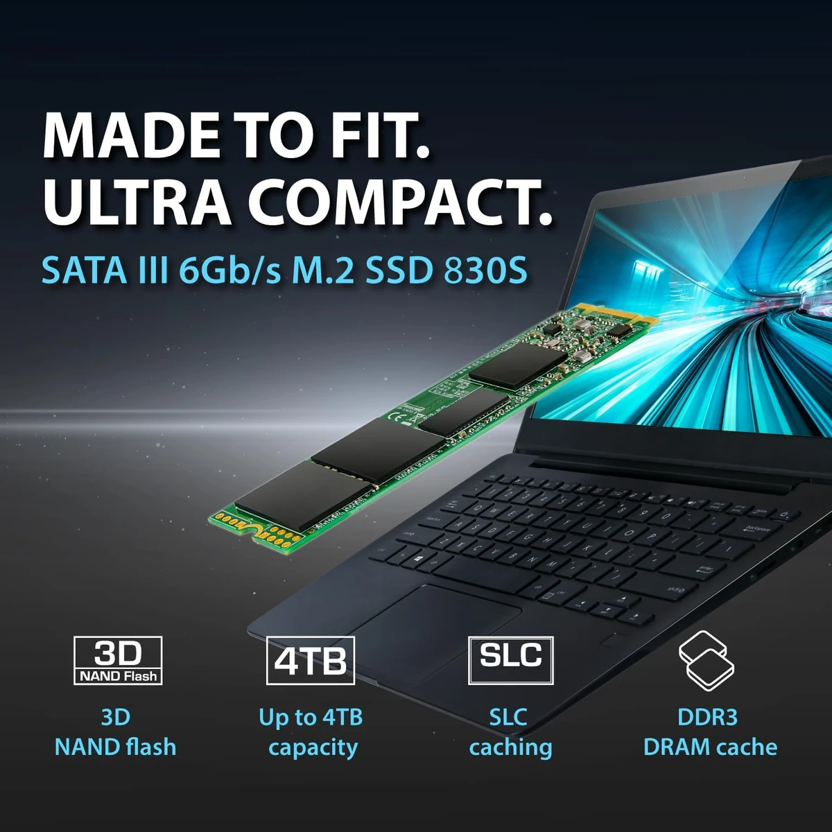 TRANSCEND SSD110S INTERNAL SSD M.2 PCIe Gen 3*4 NVMe 2280 thumbnail 2