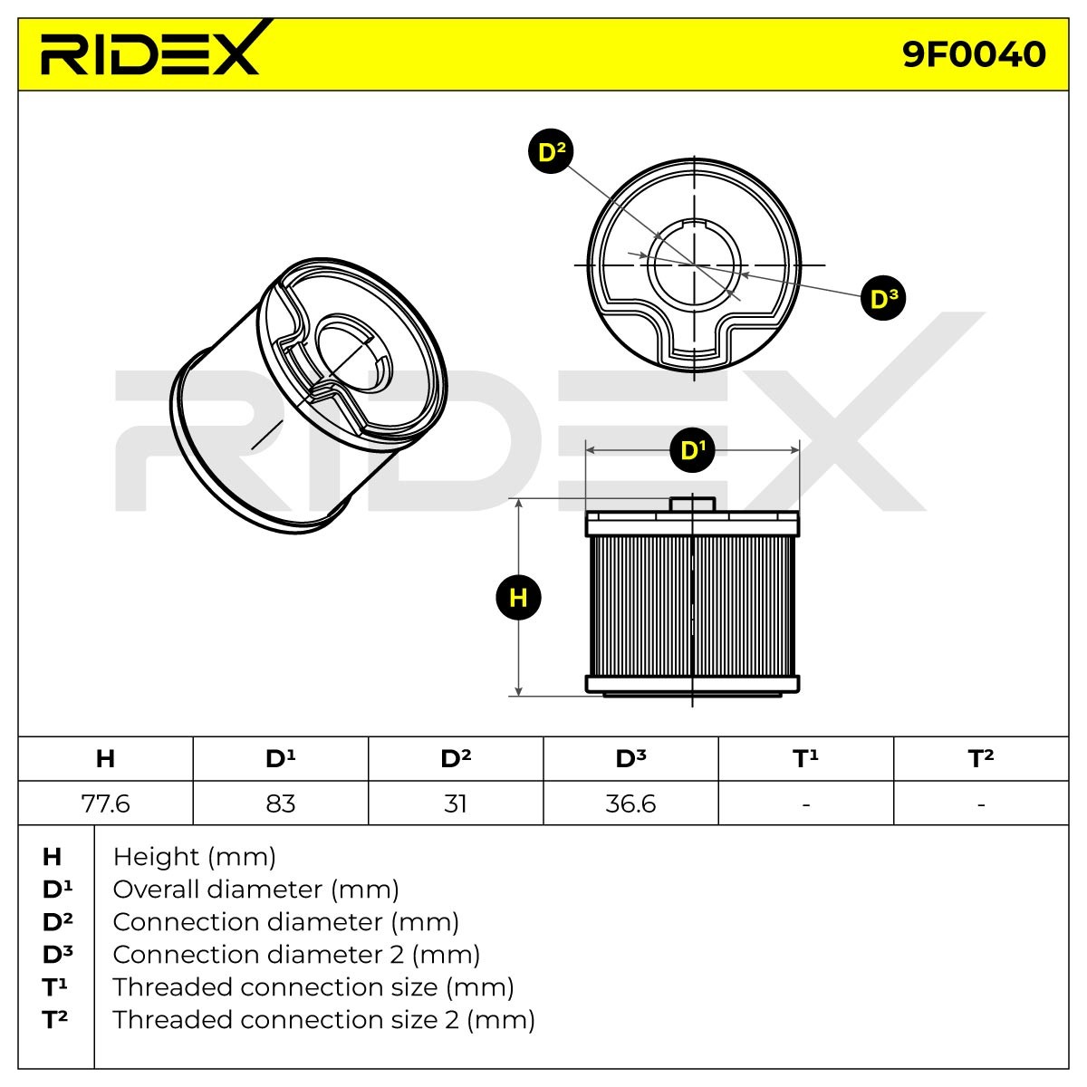 Fuel Filter 9F0040